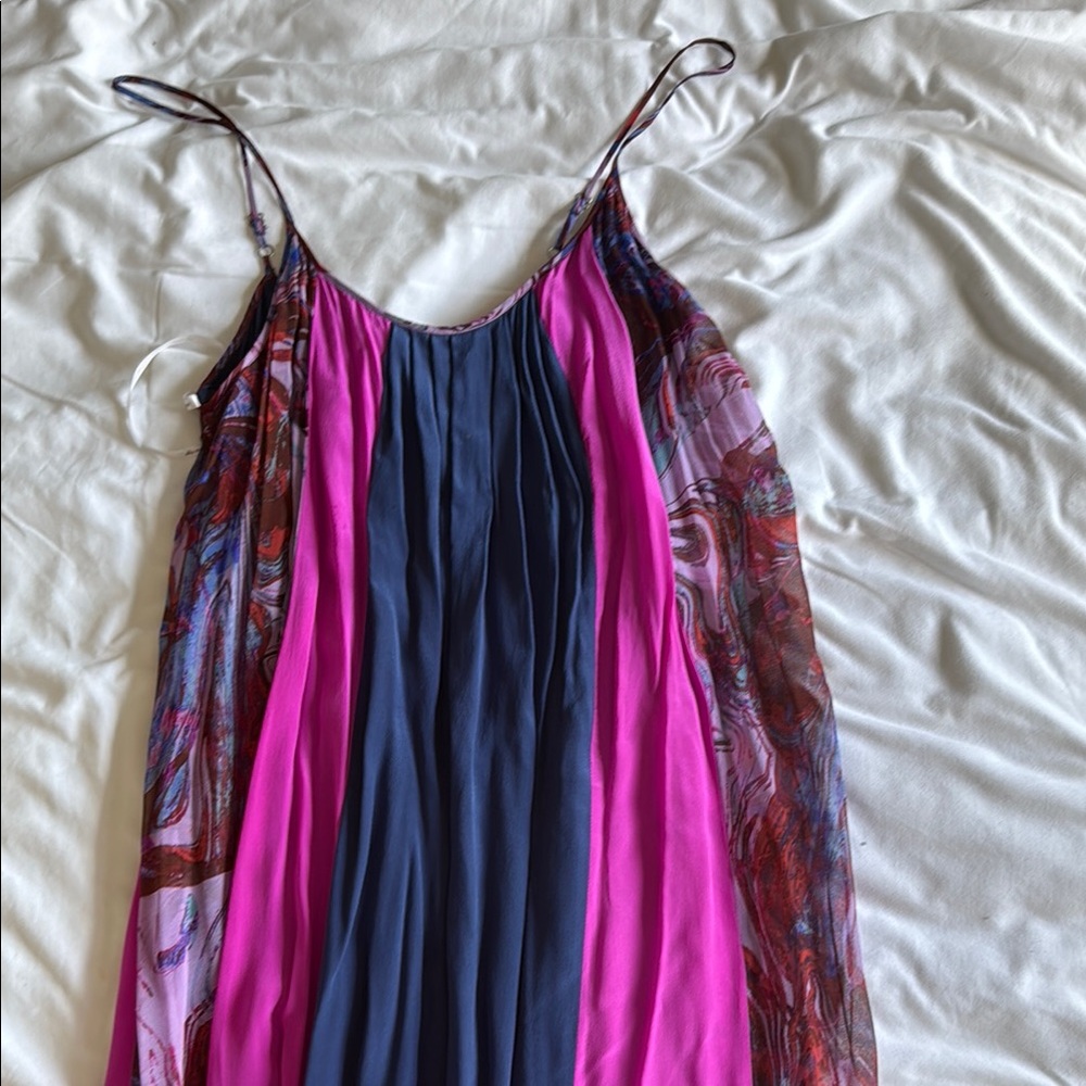 Ella Moss Pink and Blue Maxi Dress